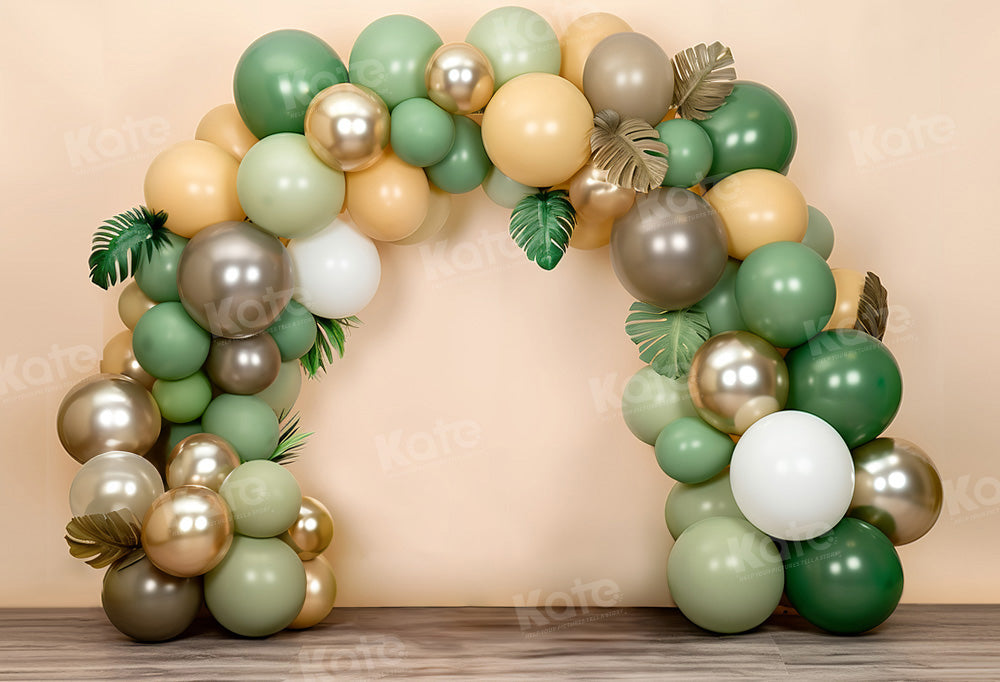 Kate Summer Fun Balloon Arch Cake Smash Backdrop Designed by Emetselch - Kate Backdrop AU
