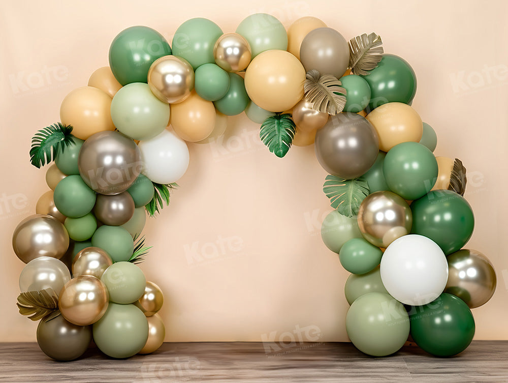 Kate Summer Fun Balloon Arch Cake Smash Backdrop Designed by Emetselch - Kate Backdrop AU