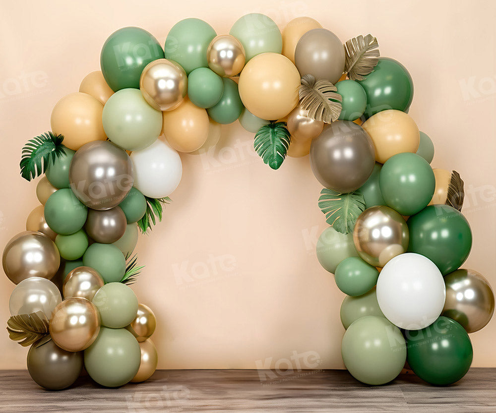 Kate Summer Fun Balloon Arch Cake Smash Backdrop Designed by Emetselch - Kate Backdrop AU