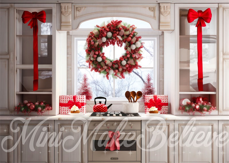 Kate Kitchen Large Middle Wreath Backdrop Designed by Mini MakeBelieve - Kate Backdrop AU