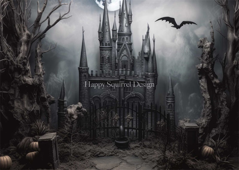 Kate Castle Beyond the Grave Backdrop Designed by Happy Squirrel Design - Kate Backdrop AU