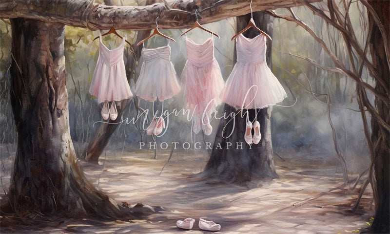 Kate Balletin the Woods Backdrop Designed by Megan Leigh Photography
