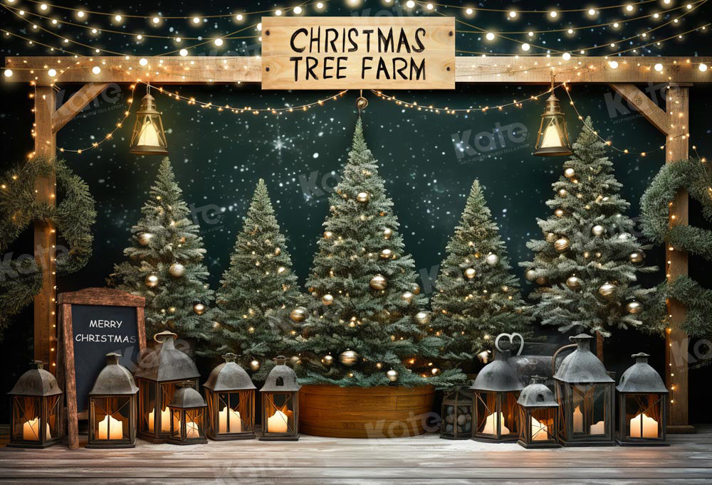 Kate Christmas Tree Farm Backdrop Designed by Chain Photography