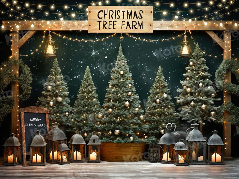 Kate Christmas Tree Farm Backdrop Designed by Chain Photography