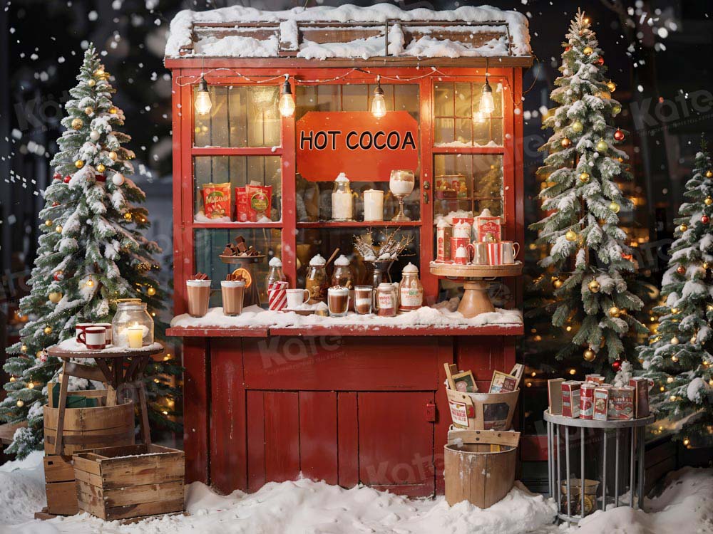 Kate Christmas Hot Cocoa Backdrop Designed by Emetselch