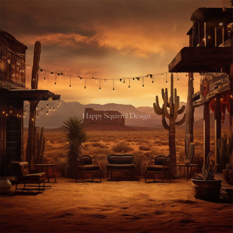 Kate Western Living Backdrop Designed by Happy Squirrel Design