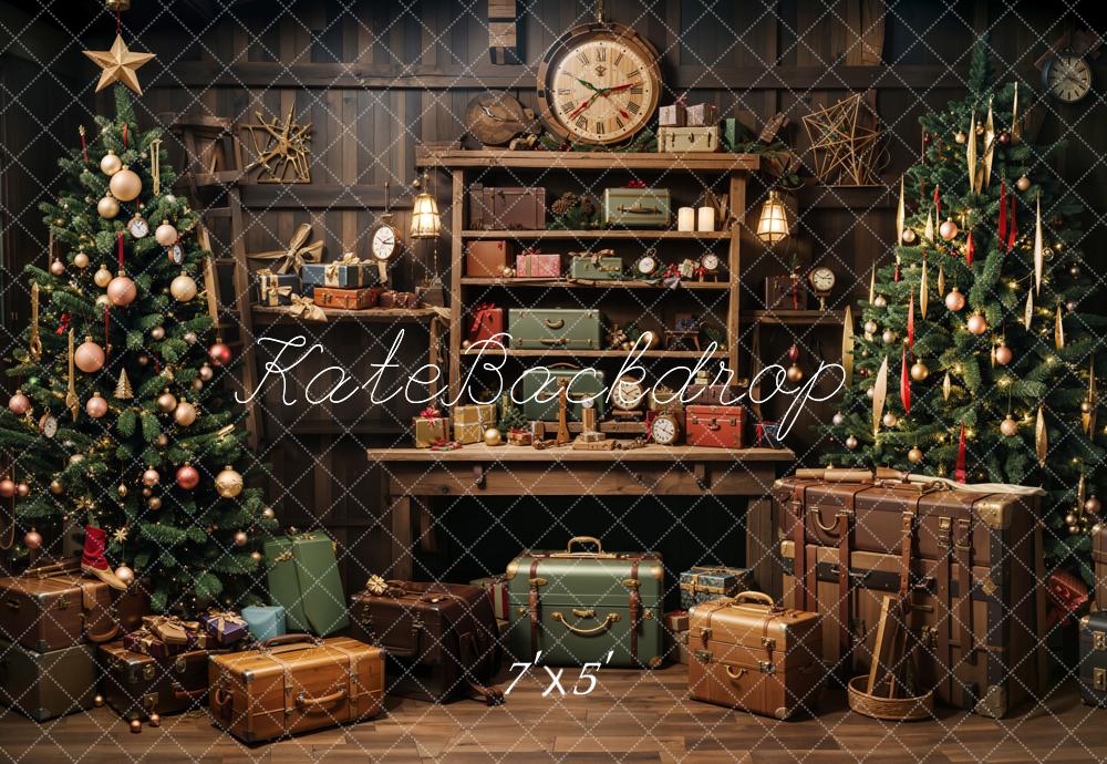 Kate Christmas Santa's Workshop Backdrop for Photography - Kate Backdrop AU