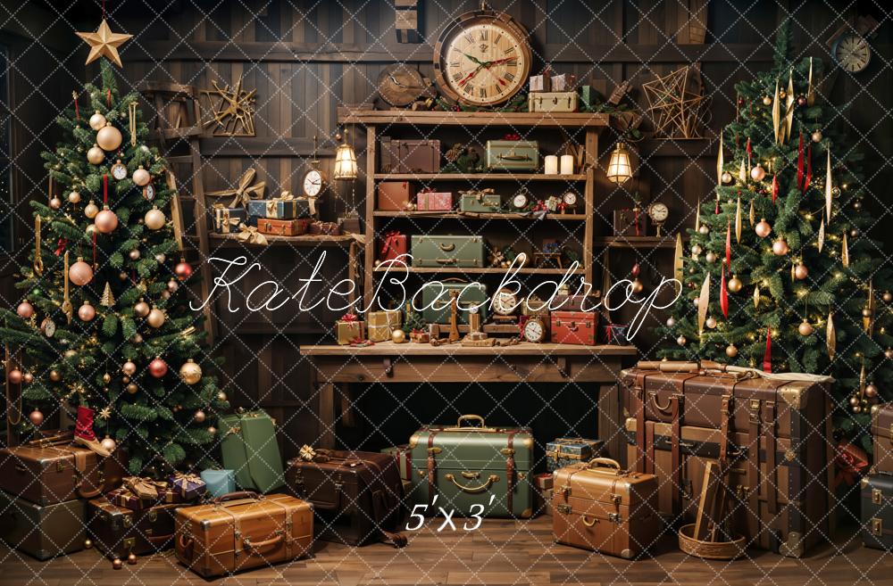 Kate Christmas Santa's Workshop Backdrop for Photography - Kate Backdrop AU