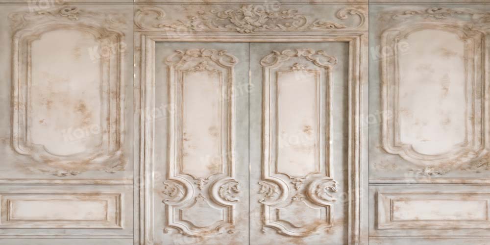 Kate Vintage Retro Marble Wall Door Backdrop Designed by Kate Image