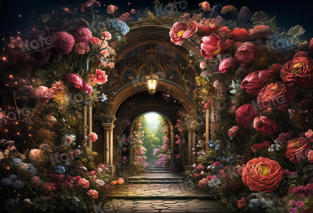 Kate Arch Church Flower Path Backdrop Designed by Chain Photography - Kate Backdrop AU
