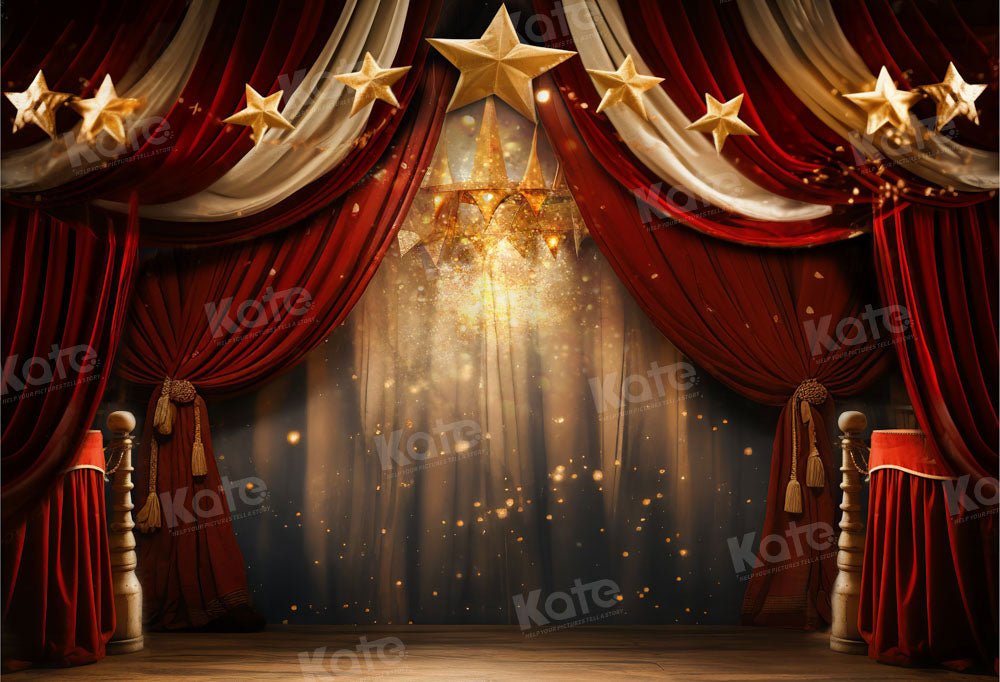 Kate Red Flash Stage Backdrop Designed by Chain Photography - Kate Backdrop AU