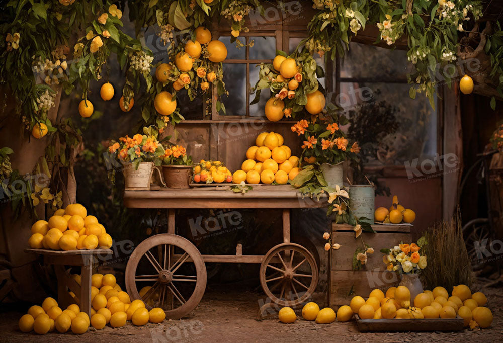 Kate Autumn Orange Tree Room Backdrop for Photography - Kate Backdrop AU