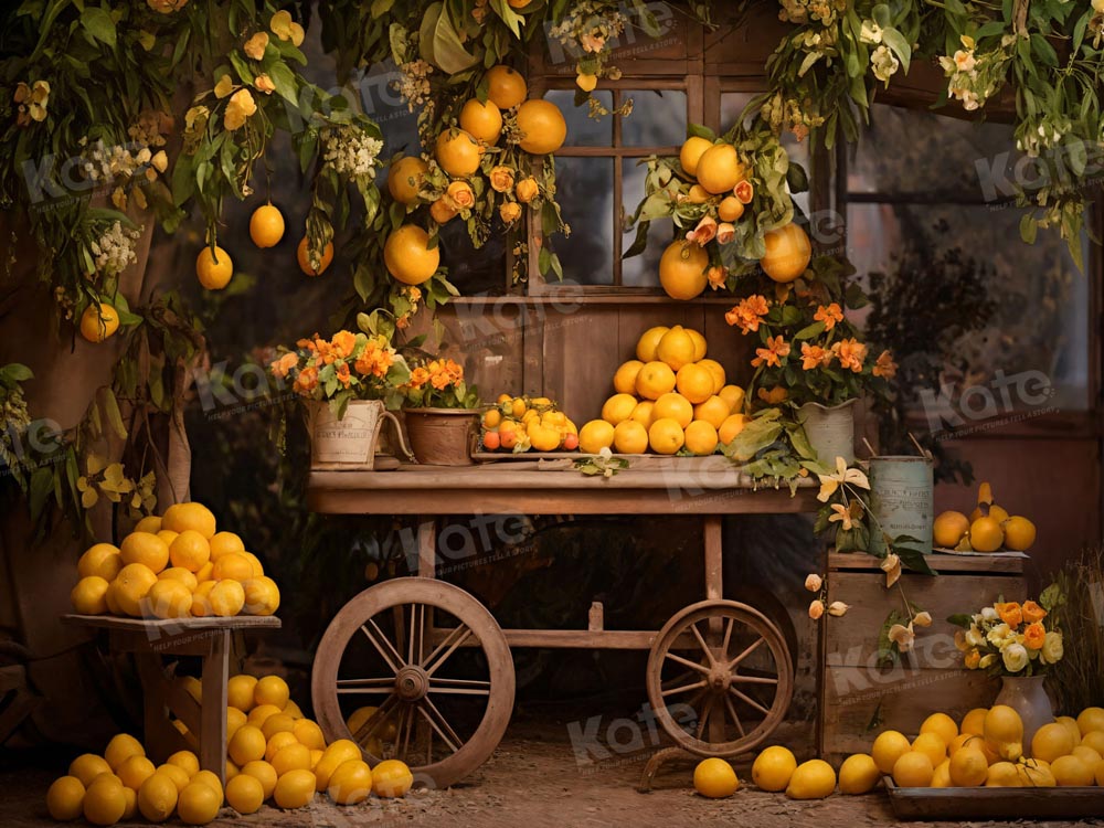Kate Autumn Orange Tree Room Backdrop for Photography - Kate Backdrop AU