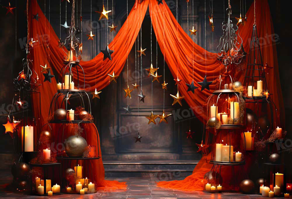 Kate Pentagram Candle Red Stage Backdrop Designed by Emetselch - Kate Backdrop AU