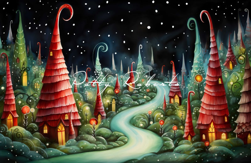Kate Christmas Fantasy Whoville Backdrop Designed by Patty Roberts