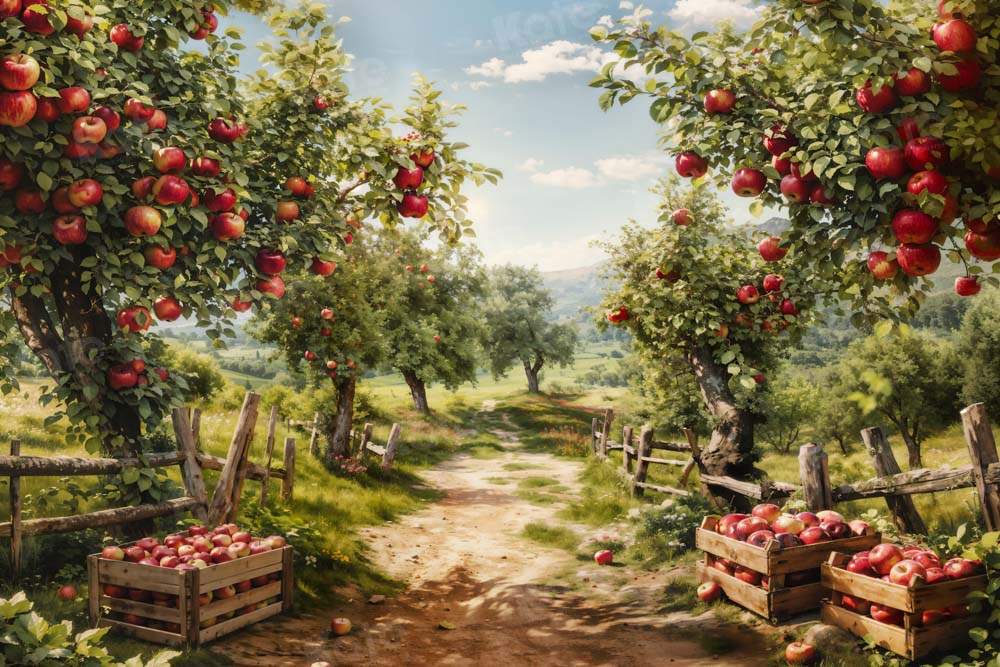 Kate Apple Tree Manor Harvest Backdrop Designed by Emetselch