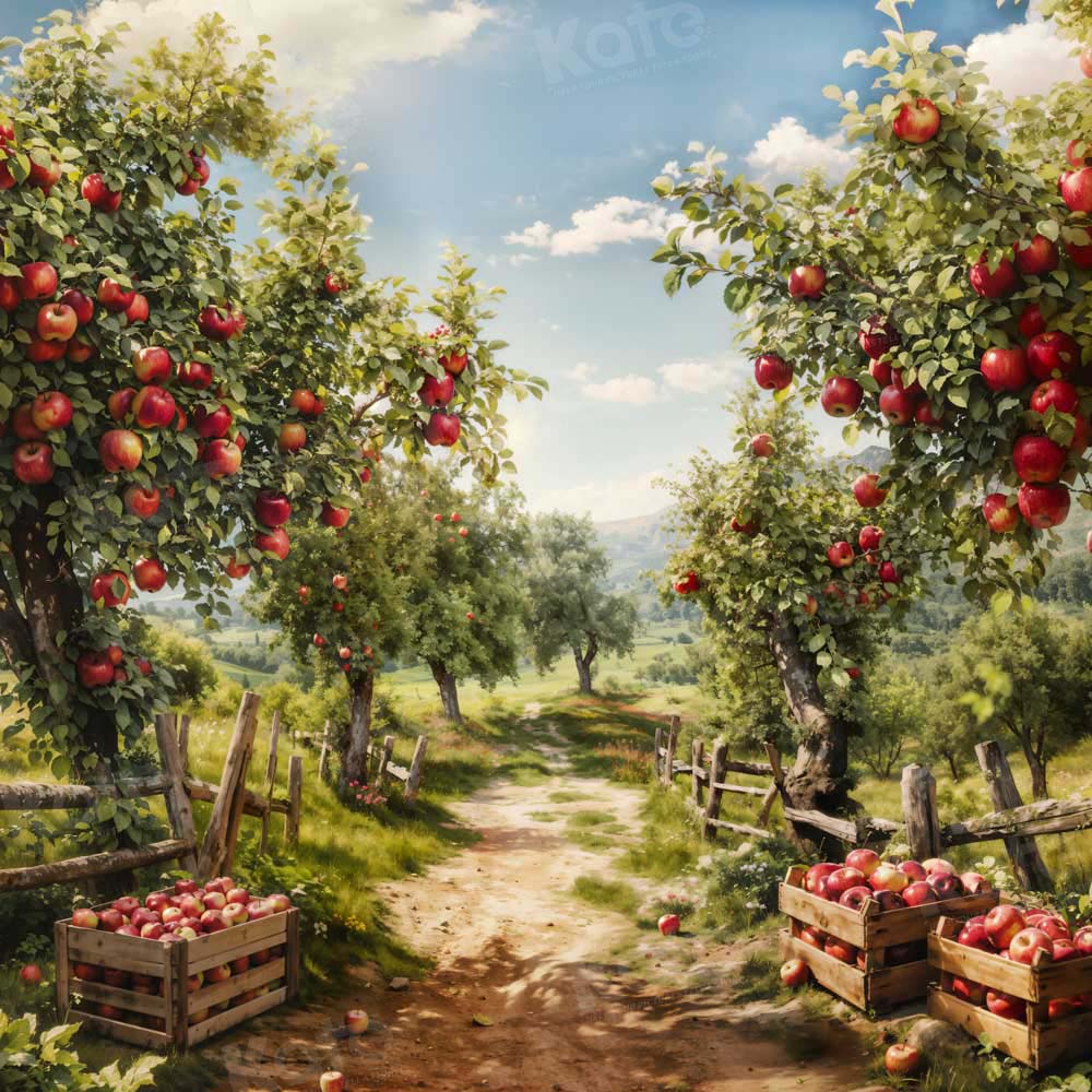 Kate Apple Tree Manor Harvest Backdrop Designed by Emetselch - Kate Backdrop AU