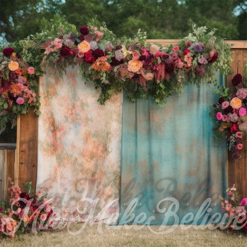 Kate Boho Outdoor Cutains Spring Backdrop Designed by Mini MakeBelieve - Kate Backdrop AU