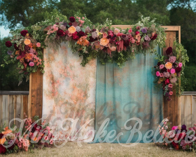 Kate Boho Outdoor Cutains Spring Backdrop Designed by Mini MakeBelieve - Kate Backdrop AU