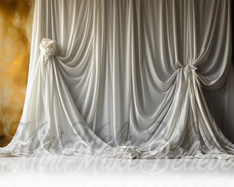LONSALE Kate White Curtain Fine Art Backdrop Designed by Mini MakeBelieve