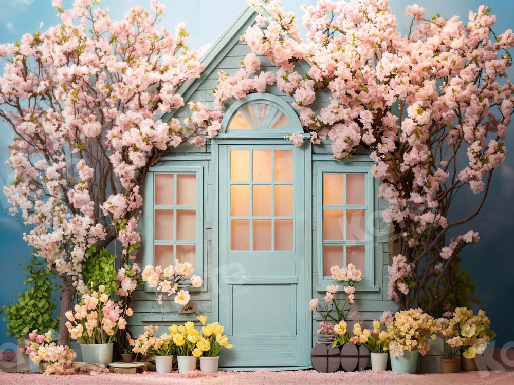Kate Spring Flowers House Backdrop Designed by Emetselch - Kate Backdrop AU