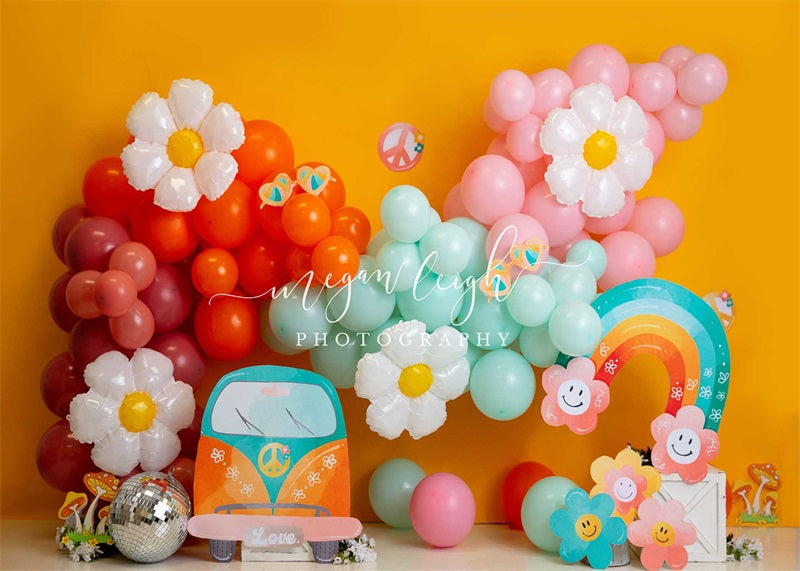 Kate Groovy Party Backdrop Designed by Megan Leigh Photography - Kate Backdrop AU