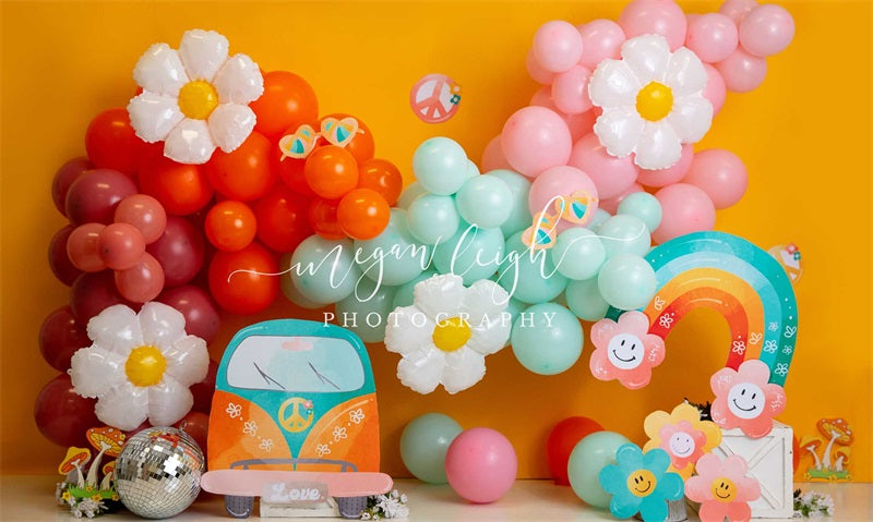 Kate Groovy Party Backdrop Designed by Megan Leigh Photography