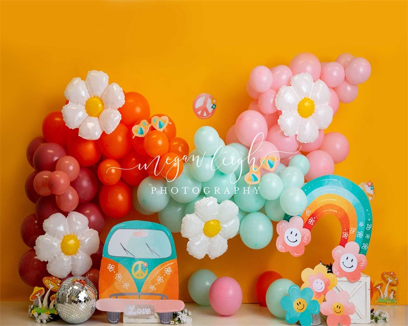 Kate Groovy Party Backdrop Designed by Megan Leigh Photography - Kate Backdrop AU