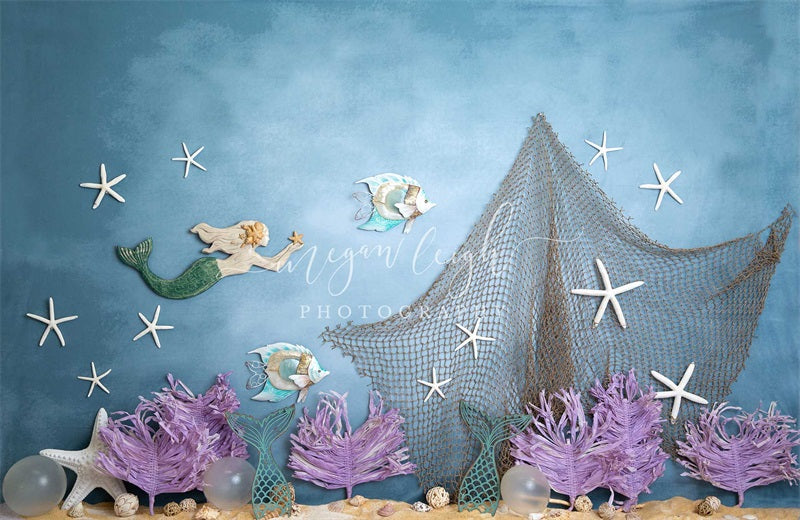 Kate Mermaid Reef Backdrop Designed by Megan Leigh Photography