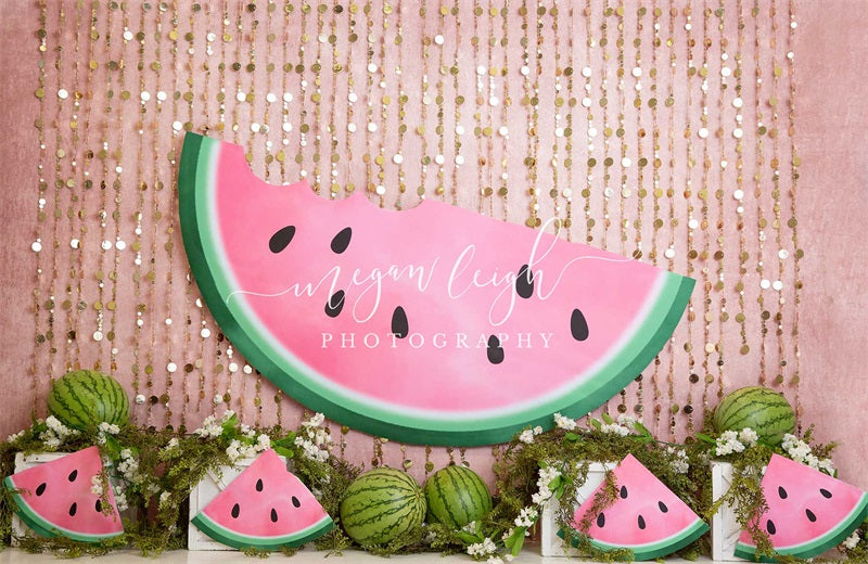 Kate Summer Watermelon Backdrop Designed by Megan Leigh Photography