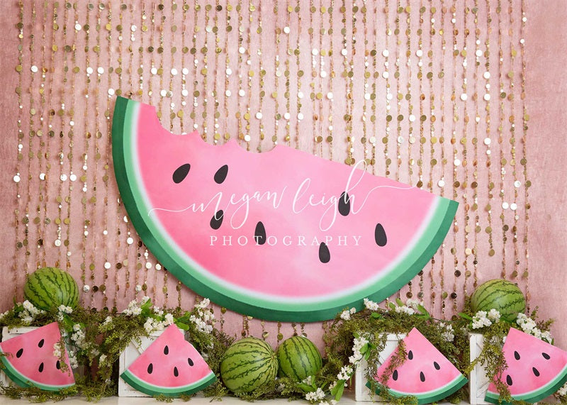 Kate Summer Watermelon Backdrop Designed by Megan Leigh Photography