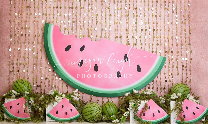 Kate Summer Watermelon Backdrop Designed by Megan Leigh Photography
