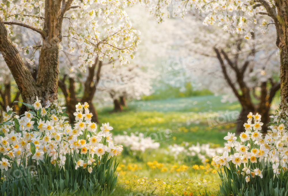 Kate Spring Forest Grass Flowers Backdrop Designed by Emetselch - Kate Backdrop AU
