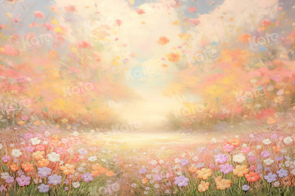 Kate Spring Outdoor Flowers Backdrop Designed by GQ - Kate Backdrop AU