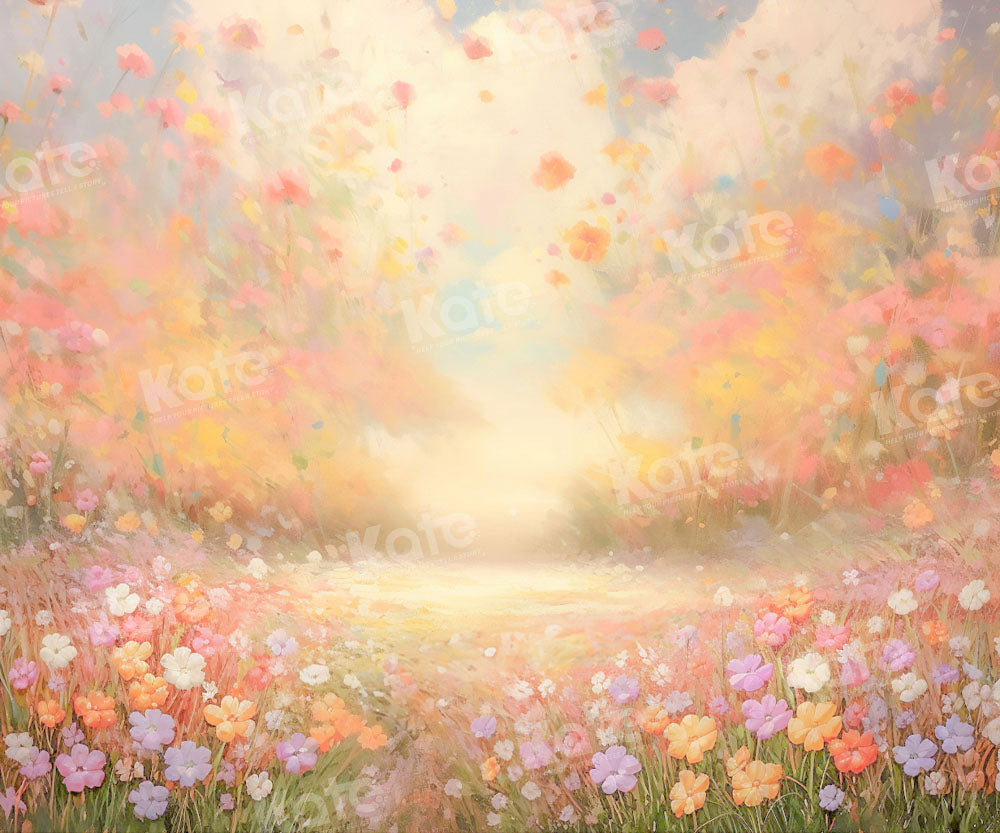 Kate Spring Outdoor Flowers Backdrop Designed by GQ - Kate Backdrop AU