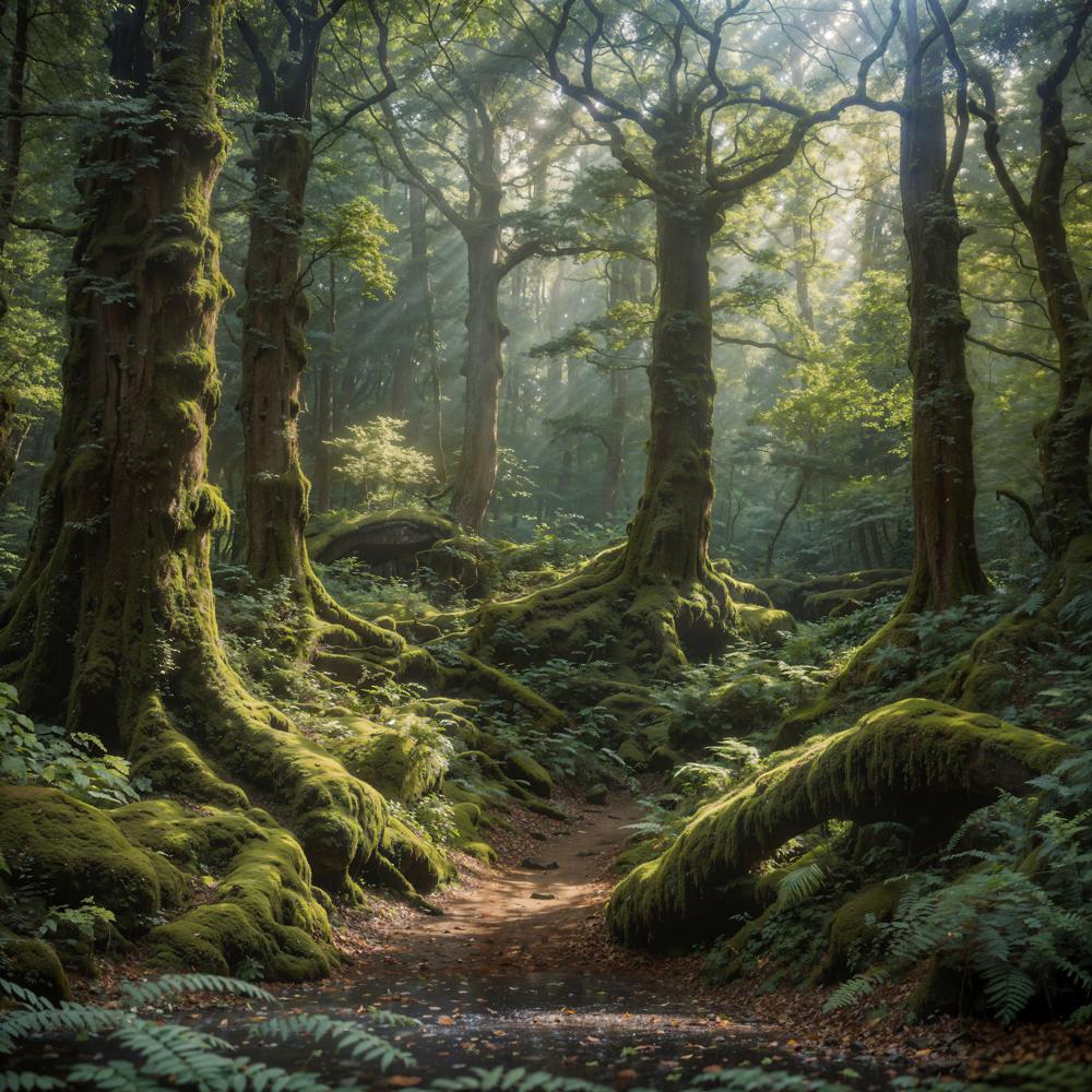 Kate Spring Green Forest Adventure Backdrop for Photography - Kate Backdrop AU