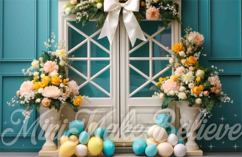 Kate Easter Spring Storefront Doors Backdrop Designed by Mini MakeBelieve - Kate Backdrop AU