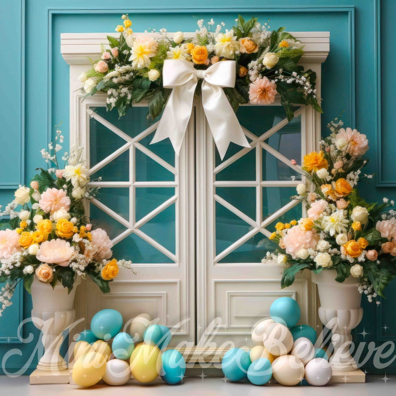 Kate Easter Spring Storefront Doors Backdrop Designed by Mini MakeBelieve - Kate Backdrop AU