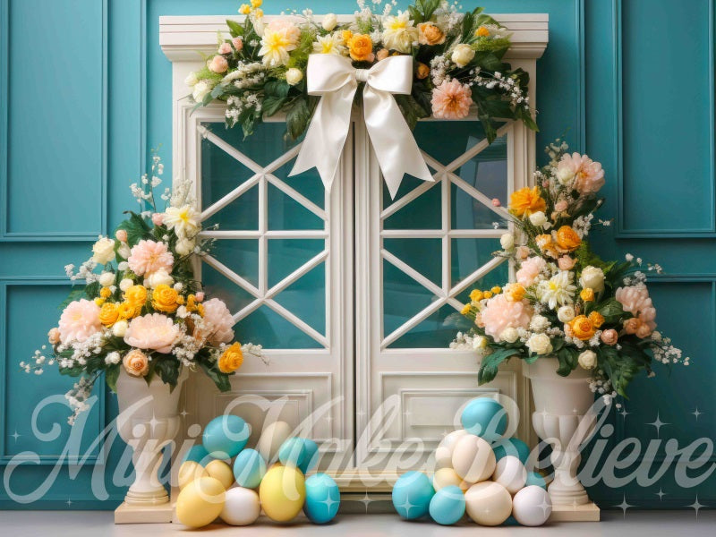 Kate Easter Spring Storefront Doors Backdrop Designed by Mini MakeBelieve - Kate Backdrop AU