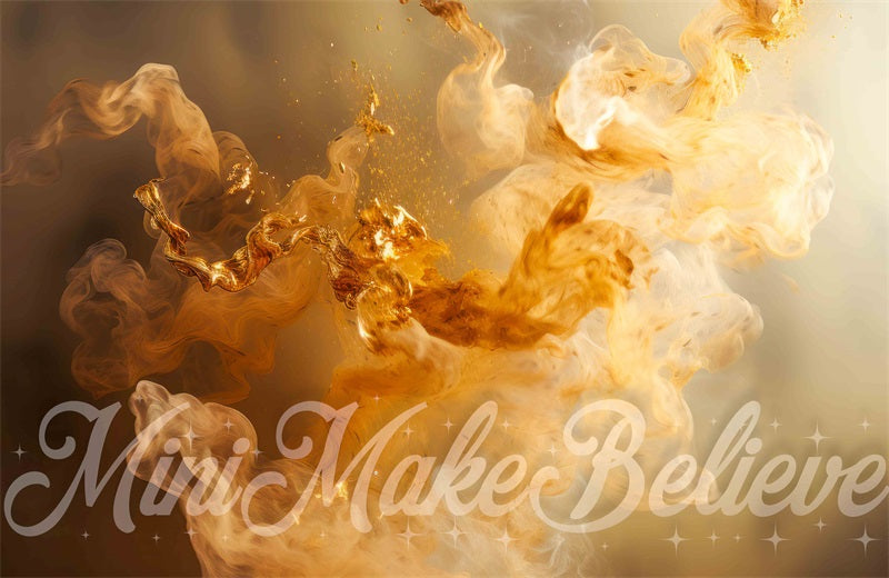 Kate Fine Art Dualtone Wall Backdrop Trim Moulding Liquid Gold Cream Smoke Designed by Mini MakeBelieve - Kate Backdrop AU