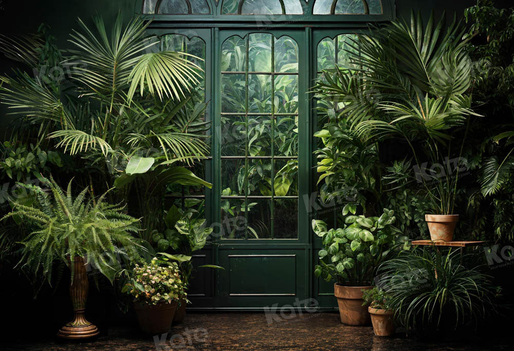Kate Spring/Summer Green Plant Door Backdrop Designed by Emetselch