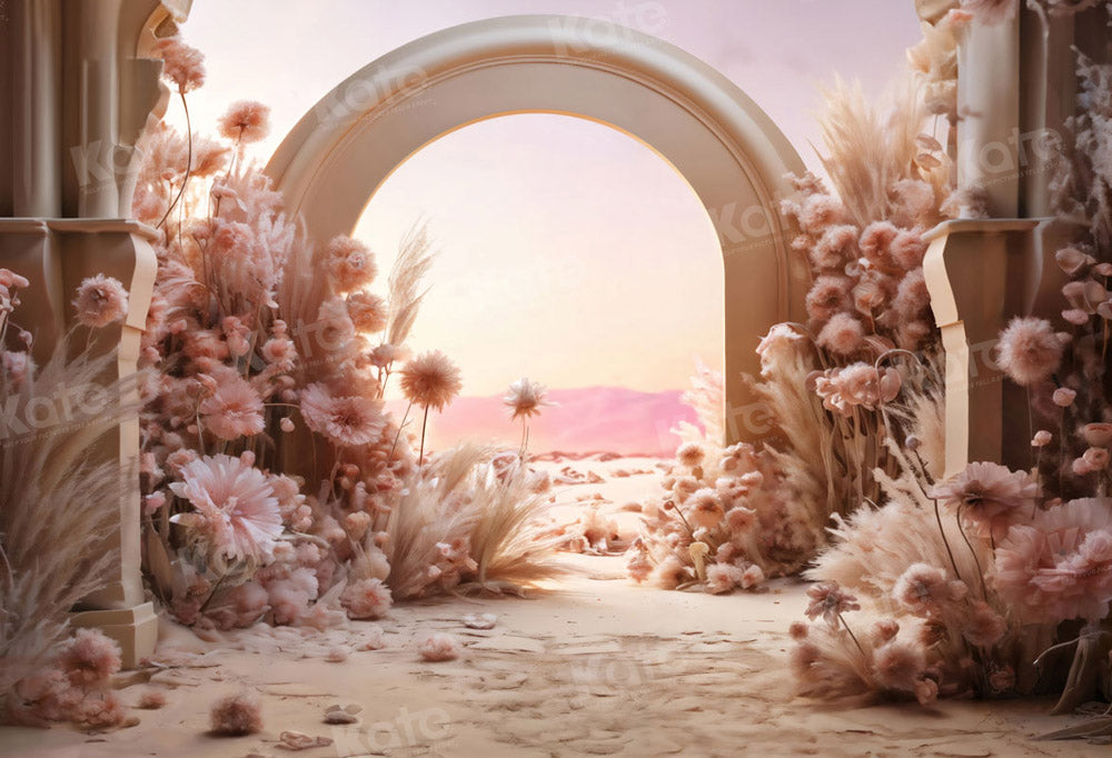 Kate Pink Flowers Reed Arch Backdrop Designed by Chain Photography - Kate Backdrop AU