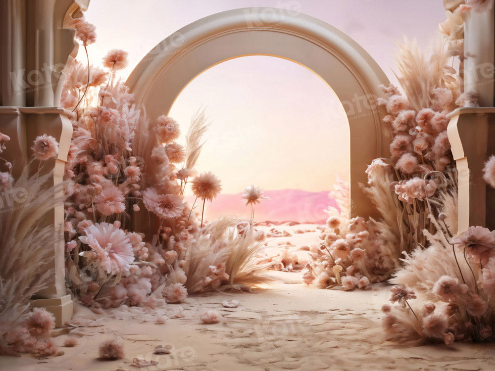 Kate Pink Flowers Reed Arch Backdrop Designed by Chain Photography - Kate Backdrop AU