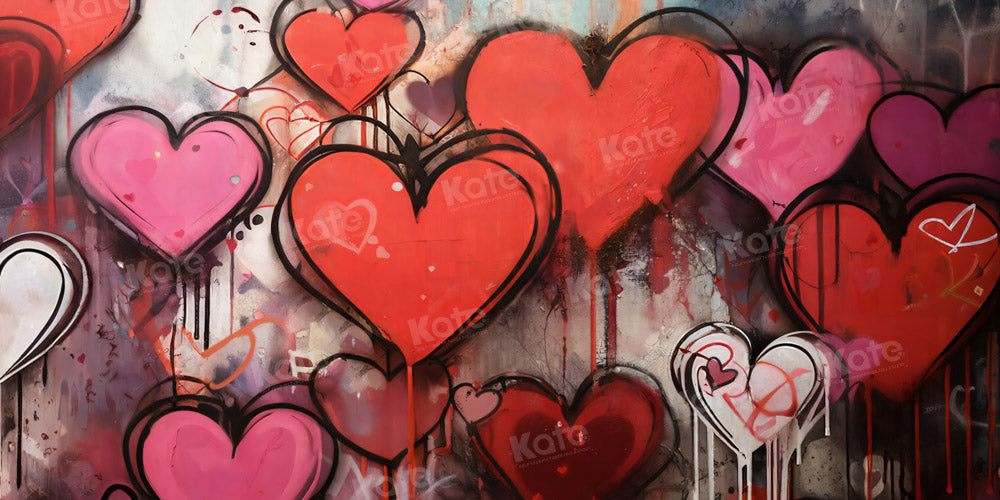 Kate Valentine's Day Hearts Backdrop Designed by Chain Photography - Kate Backdrop AU