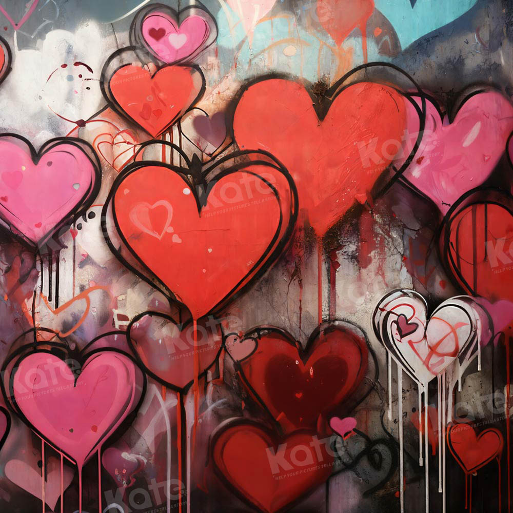 Kate Valentine's Day Hearts Backdrop Designed by Chain Photography - Kate Backdrop AU