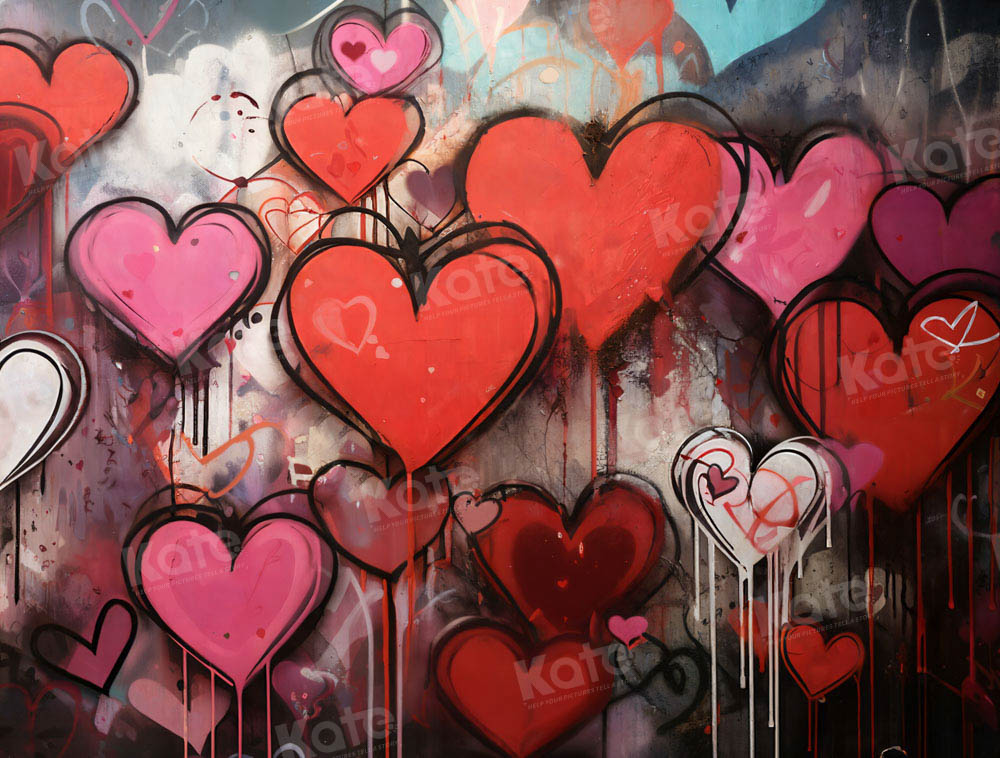 Kate Valentine's Day Hearts Backdrop Designed by Chain Photography - Kate Backdrop AU