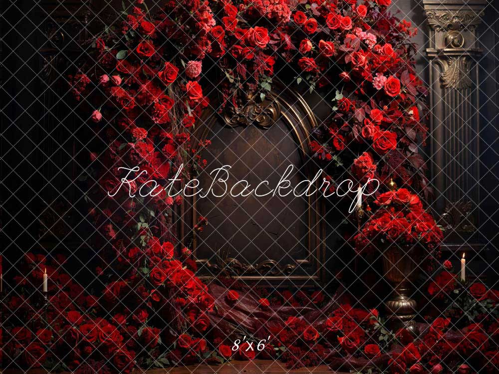 Kate Valentine Red Rose Metal Wall Backdrop Designed by Chain Photography - Kate Backdrop AU