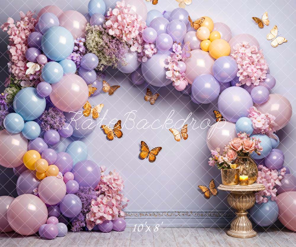 Kate Colorful Balloon Butterfly Wall Backdrop Designed by Chain Photography - Kate Backdrop AU