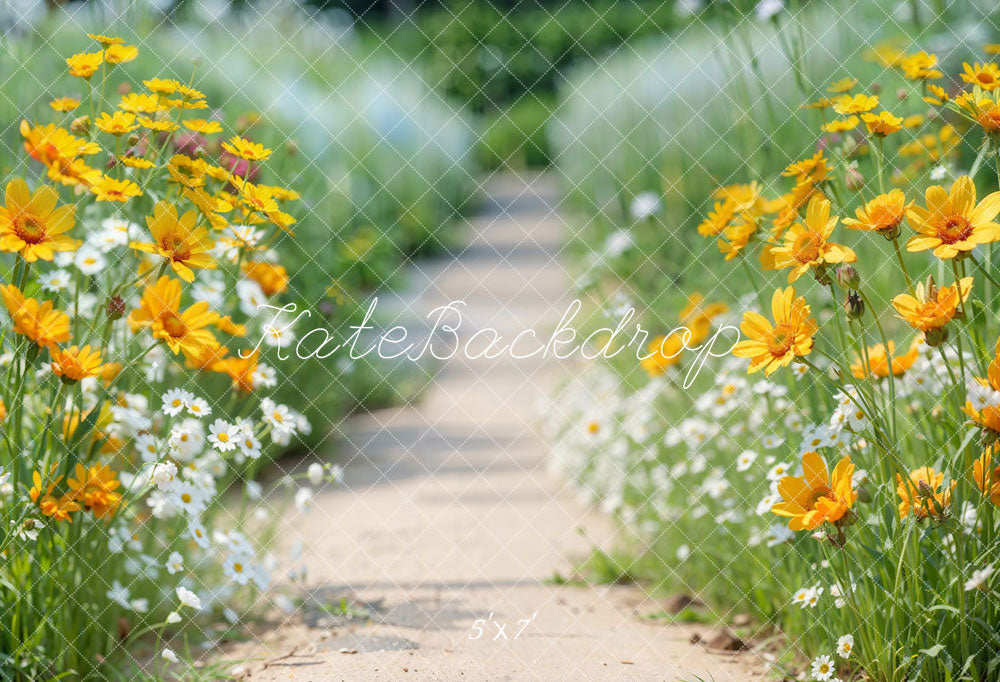 Kate Spring Flower Path Backdrop Designed by Emetselch - Kate Backdrop AU