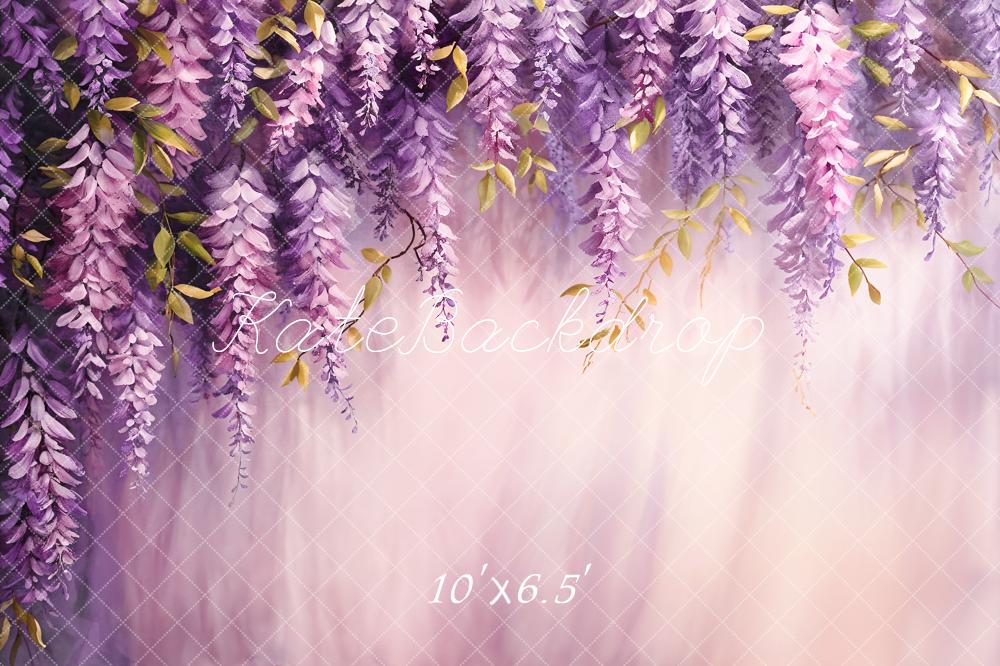 Kate Purple Leaf Art Backdrop Designed by Chain Photography - Kate Backdrop AU